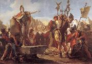 Giovanni Battista Tiepolo, Queen Zenobia talk to their soldiers